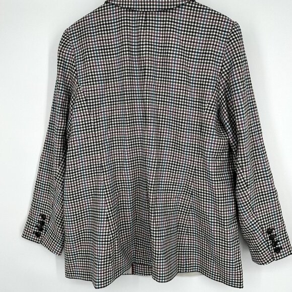Talbots Blazer Women's Houndstooth‎ Single Button Size 14 - Picture 6 of 6